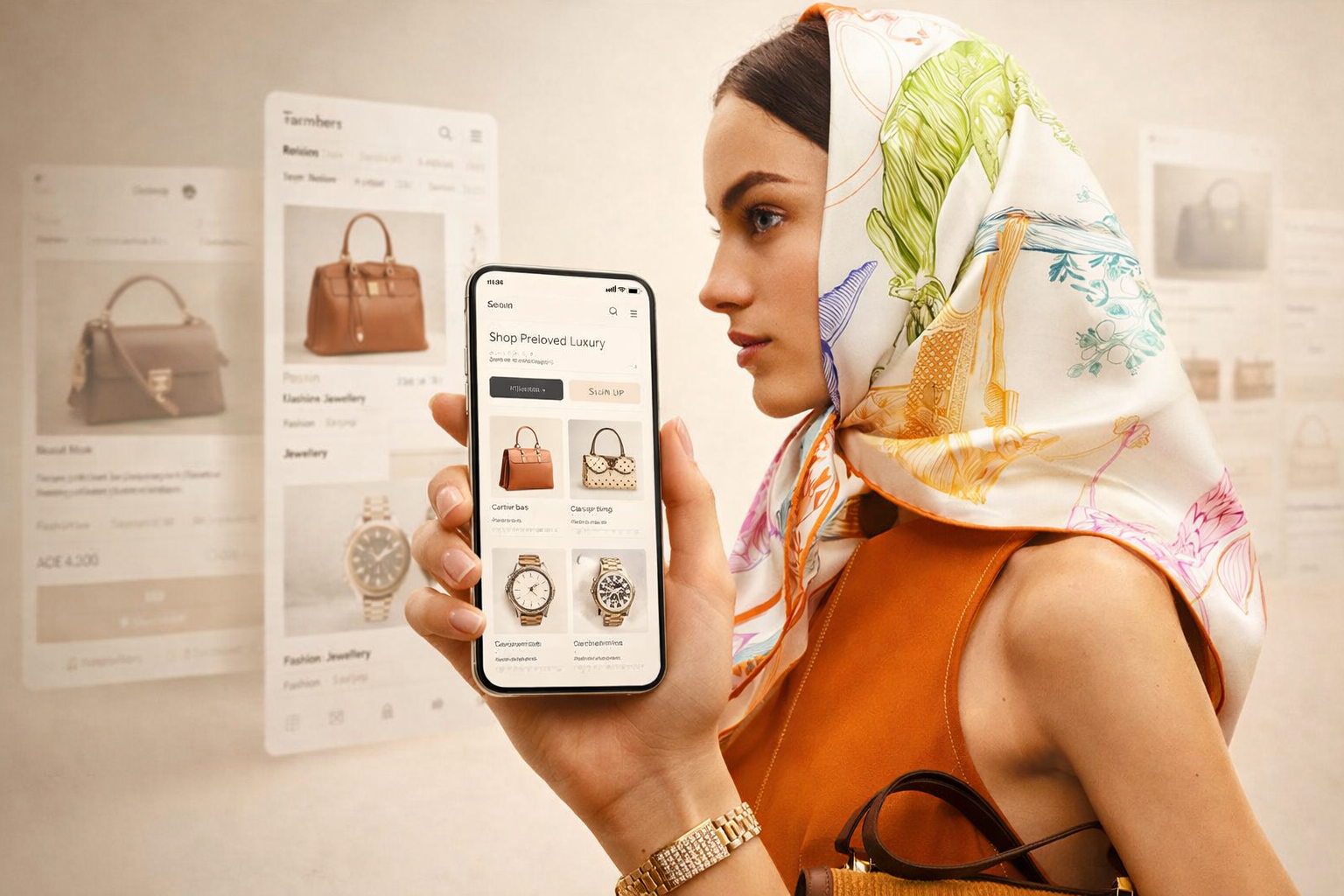 Luxury shopping experience